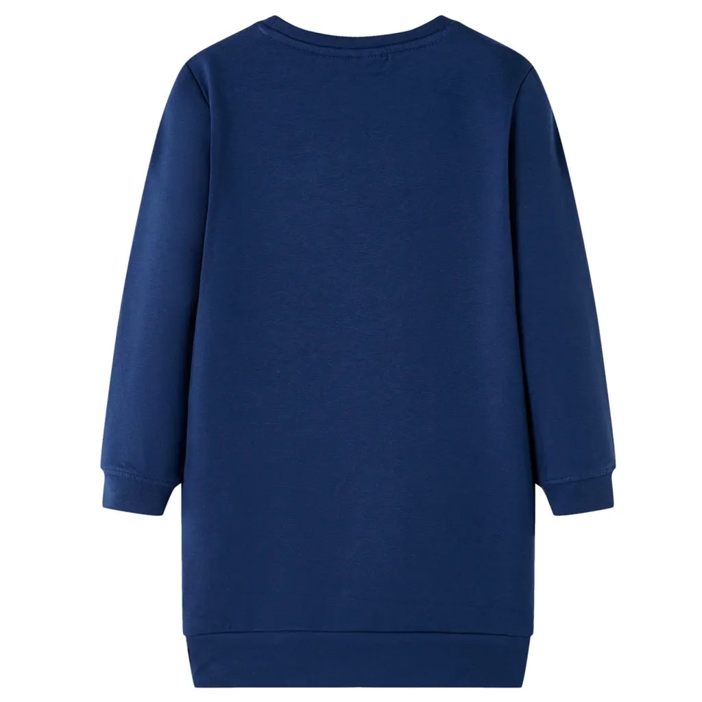 Abito in Felpa da Bambina Blu Marino 104 CFW4300526