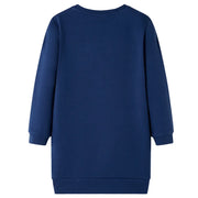 Abito in Felpa da Bambina Blu Marino 104 CFW4300526