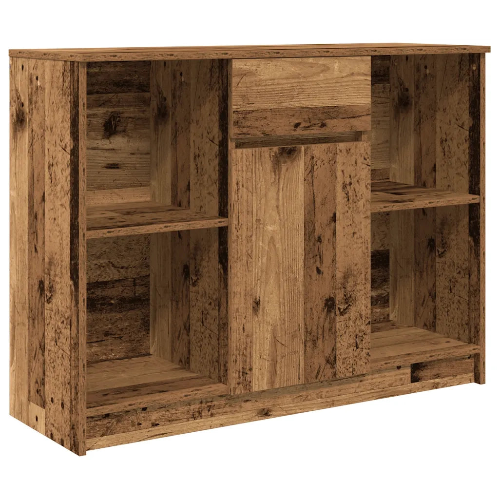 Credenza con Cassetto-Buffet-Armadio da cucina Legno Antico 101x35x76 cm in Truciolato