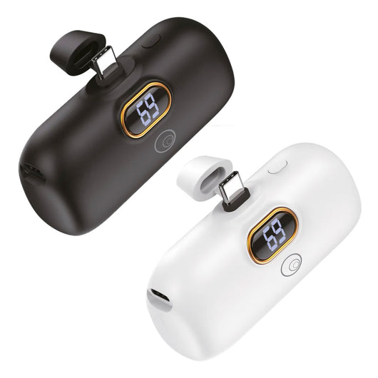 BATTERIA PORTATILE 'MINI POWER BANK' MOD. LS93 5000 mAh - bianco  - LOSTECH