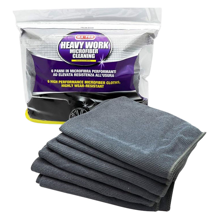 PANNO IN MICROFIBRA PER AUTOVETTURE 'HEAVY WORK' cm 60 x 40 - cf. da 6 panni  - MA-FRA