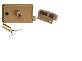 SERRATURA CANCELLO CATEN.+SCR. QUADRO MAN. DOPPIO CIL. FISSO 3 MAND.- - mm.60 SX (P3360300) - 1 pezzi FACCHINETTI