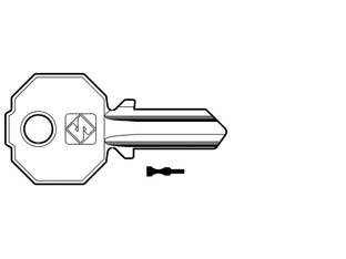 CHIAVI PER CILINDRI PREFER 3 SPINE GRANDI PF5S- - PF5S (SU ORDINAZIONE) - 100 pezzi SILCA
