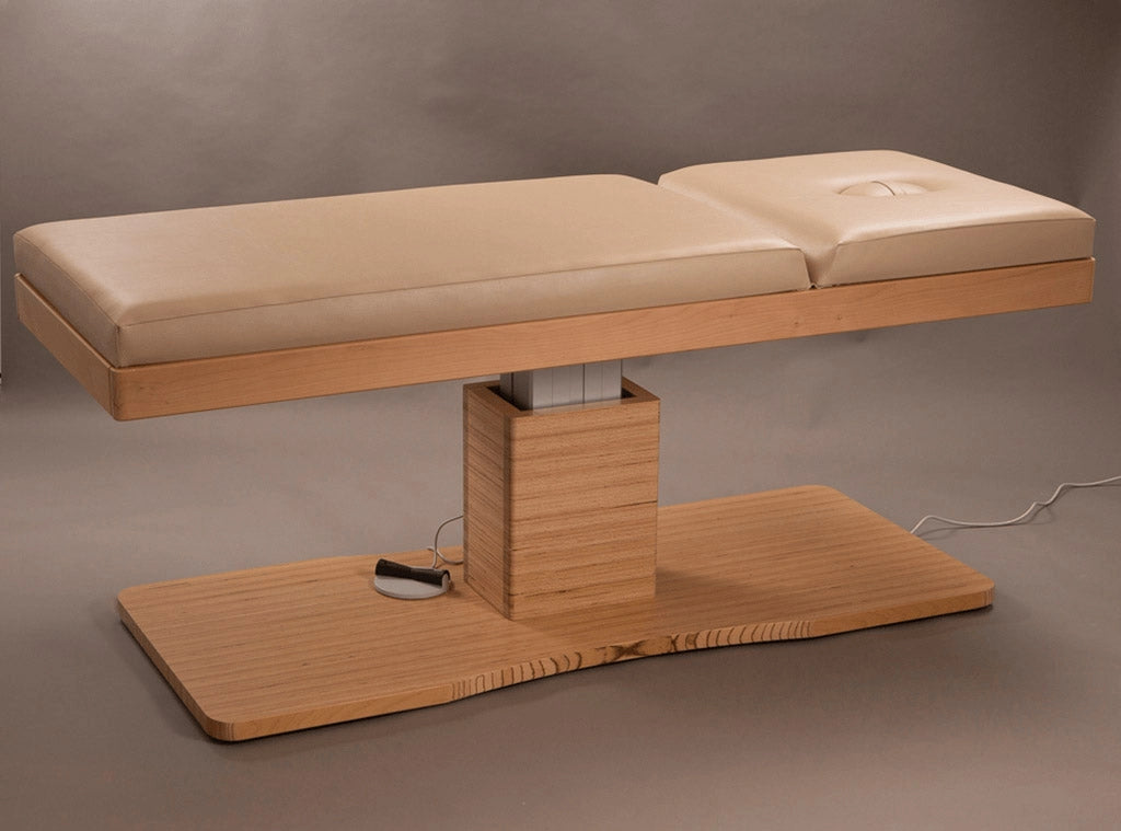 Lettino da Massaggio Fisioterapia Elettrico 2 Sezioni 190x70x60/90cm Benotti Brisbane Beige
