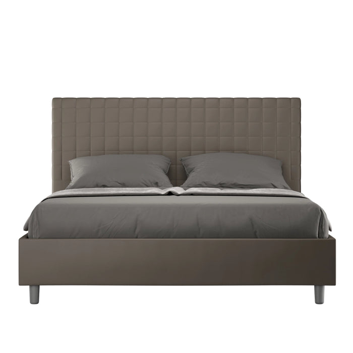 Letto Matrimoniale 160x200 cm con Rete Sunny Cappuccino