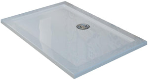 Piatto Doccia in Acrilico Fosterberg Floret 3 Bianco Lucido 80x120 cm