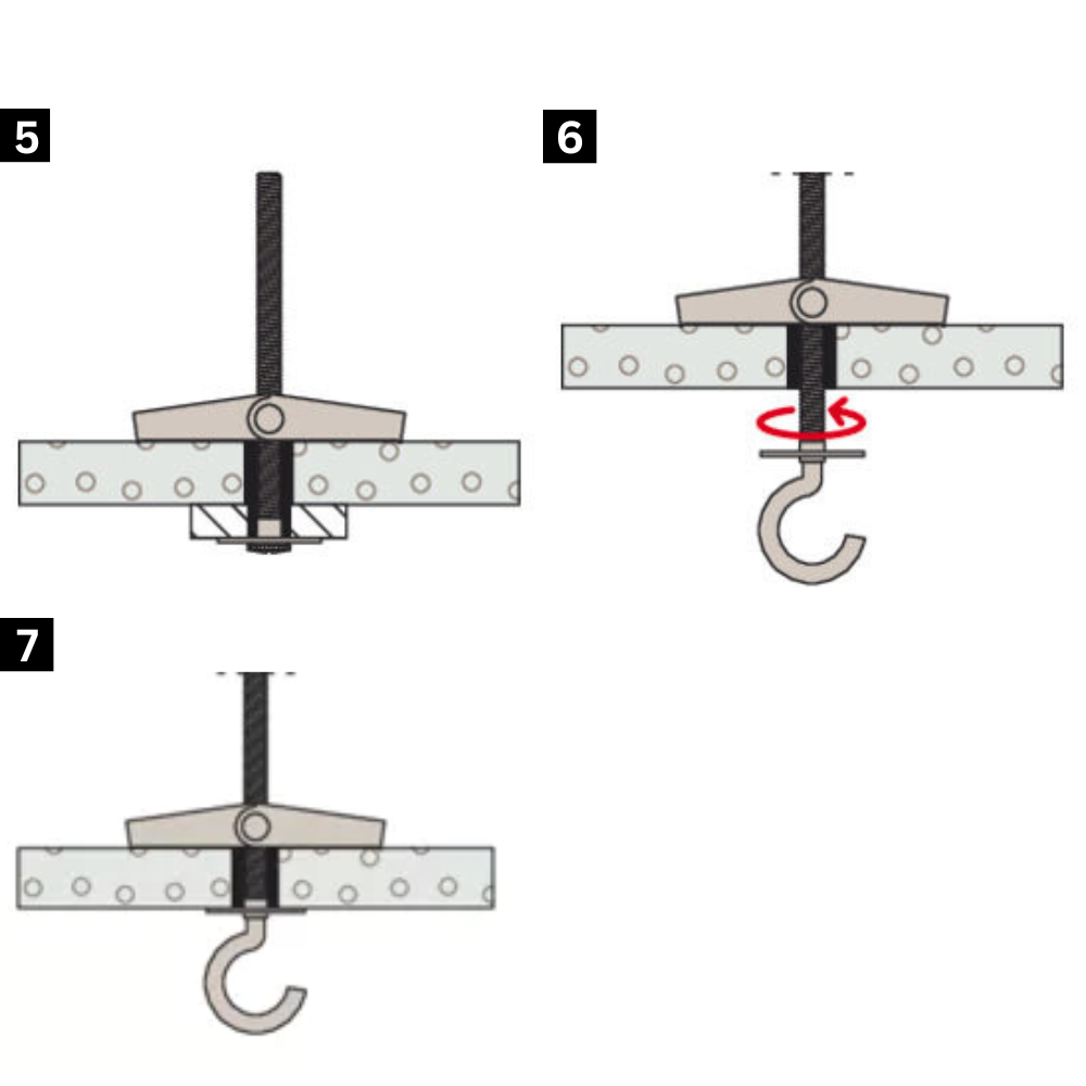 Fissaggio ancora vite taglio combinato acciaio zincato cartongesso kd 4 pezzi 25