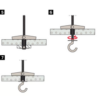Fissaggio ancora vite taglio combinato acciaio zincato cartongesso kd 4 pezzi 25