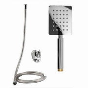 Trade Shop - Kit Doccetta Doccino Soffione Bagno Doccia Rettangolare Laccio 1,8mt 69336 Staffa -