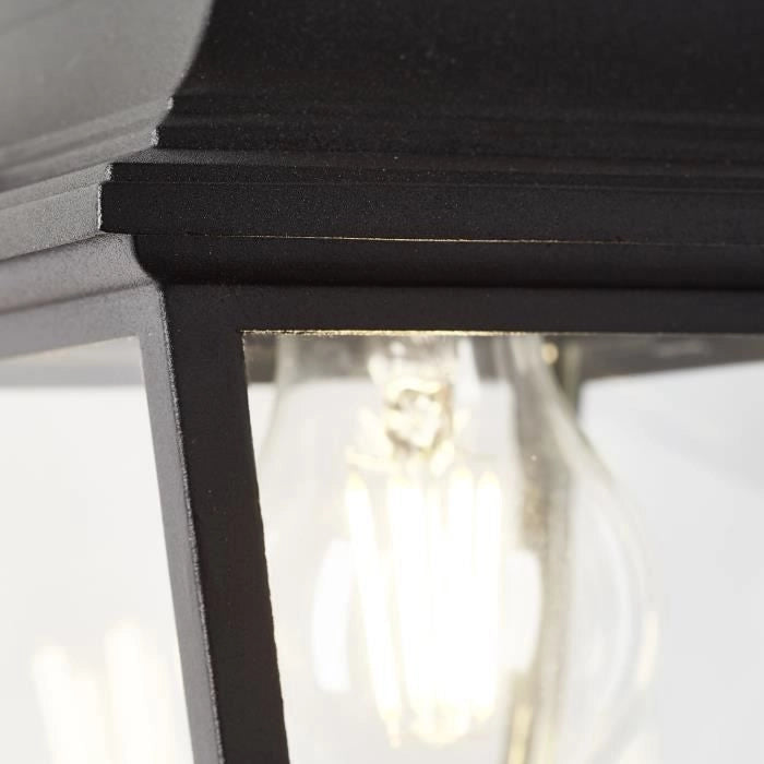 Discendente applique esterno brillante Nissie Noir E27 1x60W