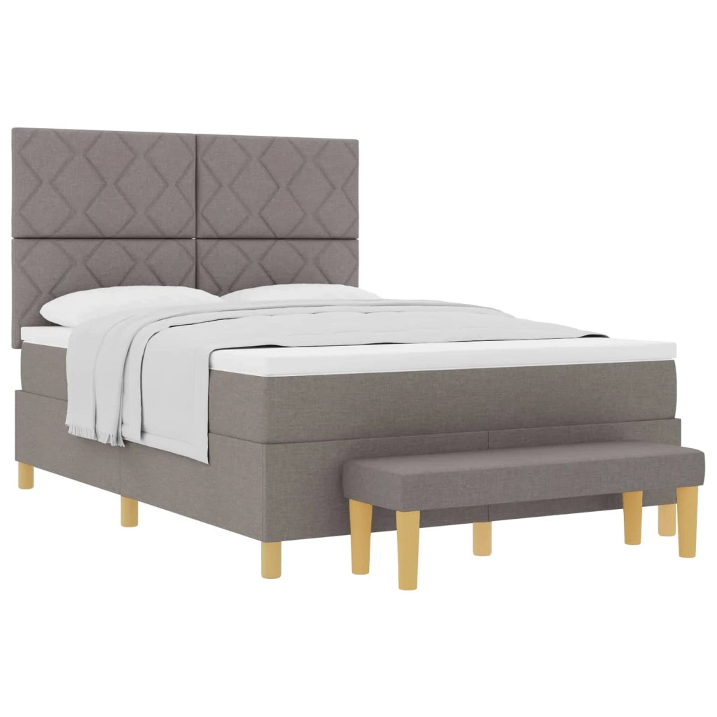 Letto a molle con materasso Talpa 140 x 200 cm Tessuto 3344384