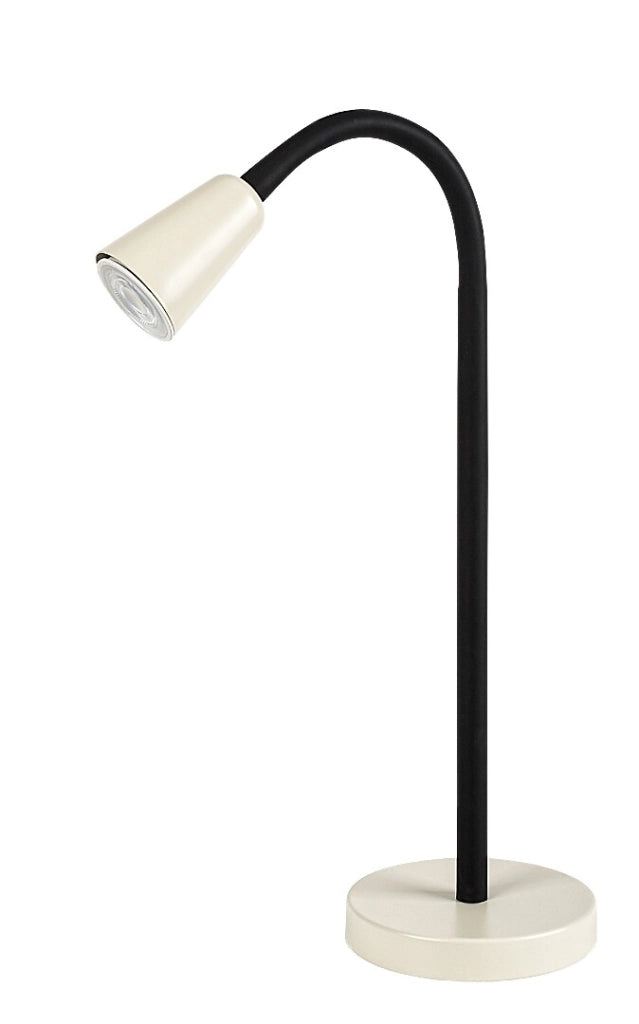 Lampada da scrivania Aldo 1xGU10 nera/avorio Rabalux