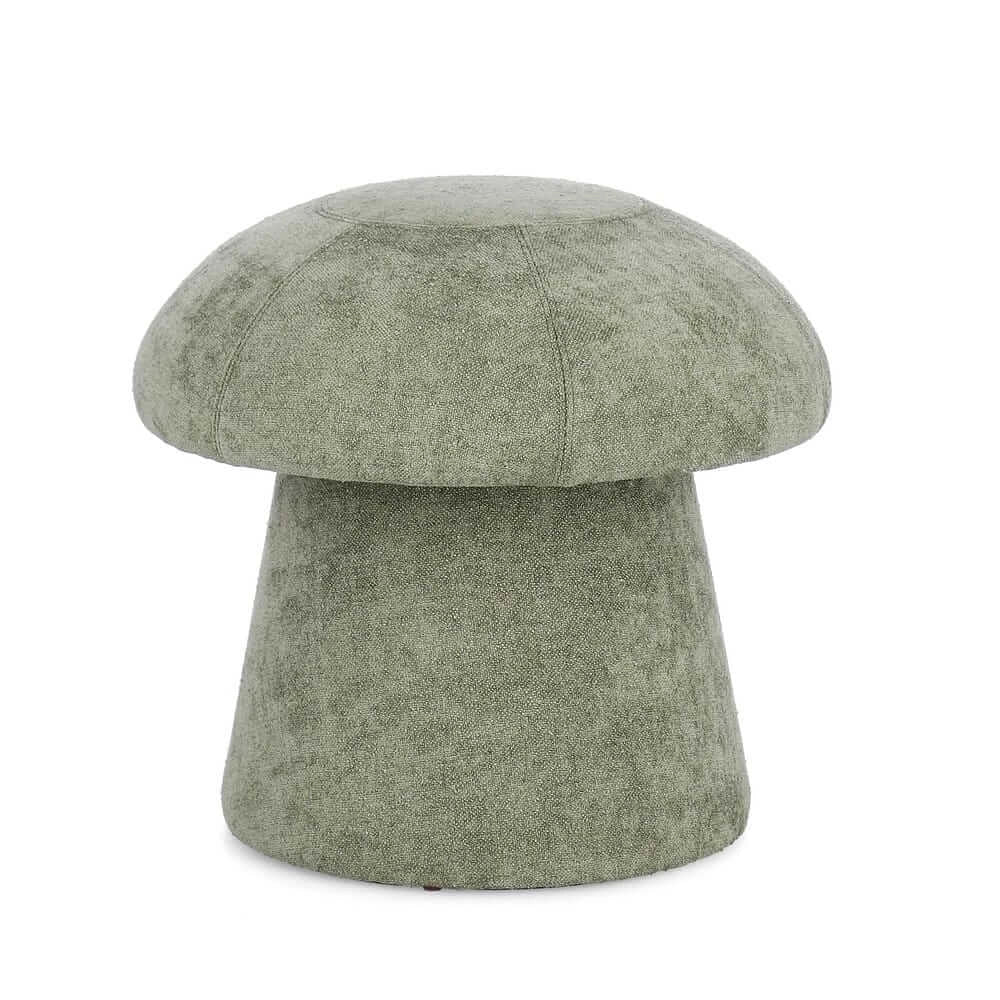 Pouf a Fungo in Tessuto Ciniglia Design Moderno - CELINE