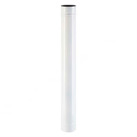 TUBO SMALTATO PER STUFE cm 100 ø 15 bianco EUROPROFIL