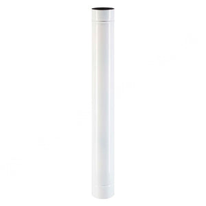 TUBO SMALTATO PER STUFE cm 100 ø 15 bianco EUROPROFIL