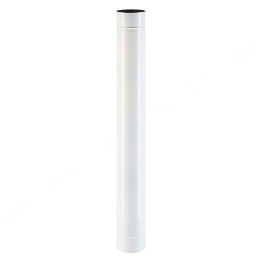 TUBO SMALTATO PER STUFE cm 100 ø 15 bianco EUROPROFIL