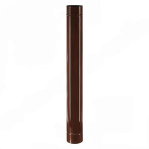 TUBO SMALTATO PER STUFE cm 100 ø 13 marrone EUROPROFIL
