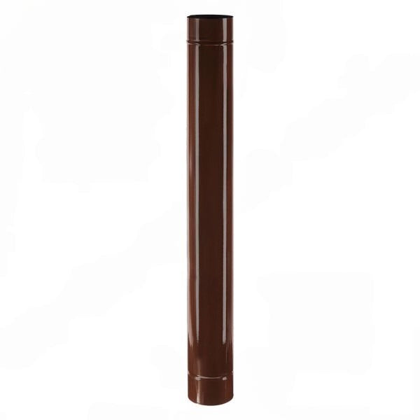 TUBO SMALTATO PER STUFE cm 50 ø 15 marrone EUROPROFIL