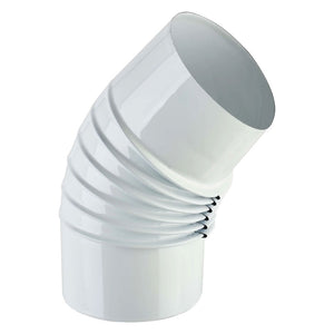 GOMITO SMALTATO PER STUFE ÃE¸ 12 - 45Â° colore bianco EUROPROFIL