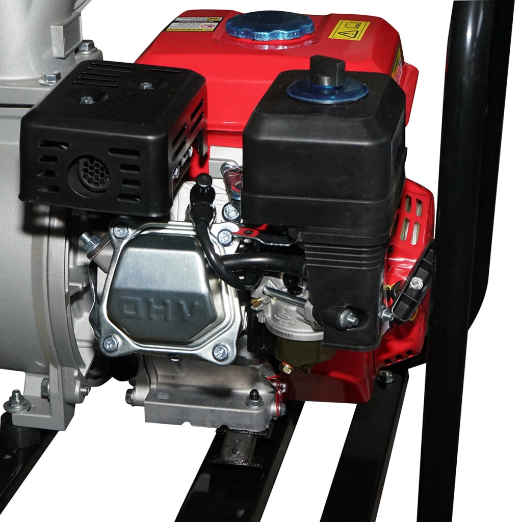 Motopompa a benzina 7,5 CV WP40S, 4 pollici, portata massima 80 m³/h, profondità 8 m, altezza 26 m. Breckner Germany
