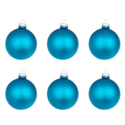 Palline di Natale Blu Oceano Lucido in Vetro Bizzotto Diametro: 80 mm
