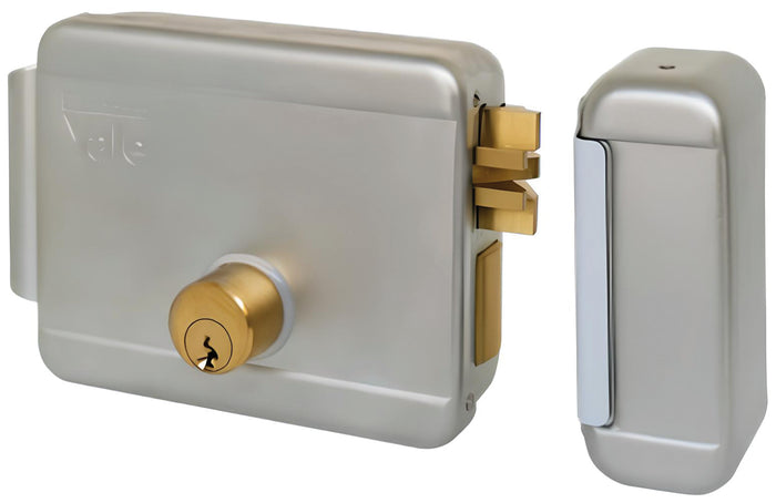 Yale ELETTROSERRATURA CANCELLI APPL. 2M+S Acciaio Zincato Art. 68080 E. 70 Dx