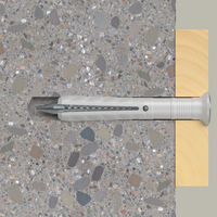 Tassello percussione n 6x80 50 s nylon vite zincata pz2 testa svasata 100 pezzi