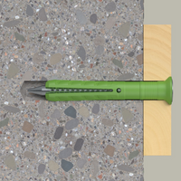 Tassello percussione n 6x80 50 s nylon vite zincata pz2 testa svasata 100 pezzi