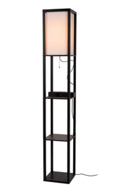 Lampada da terra MENNO Lucide E27 nero crema USB