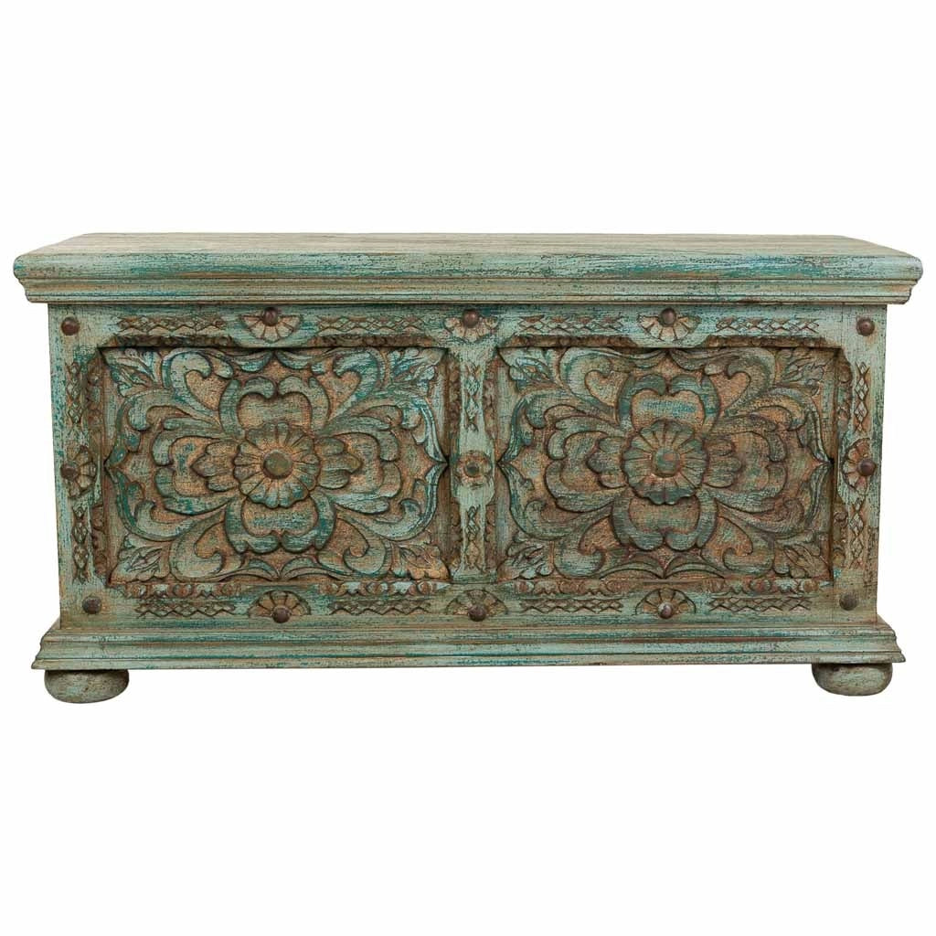 Cassapanca in legno 101x40x47h cm