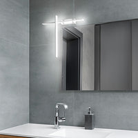 Applique Moderna Tange Alluminio Bianco Acrilico Led 20W 3000K