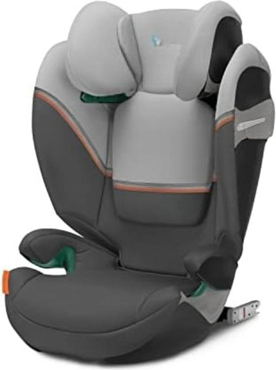 Seggiolino per Auto - Sedia Auto - Altezza Regolabile per Auto - Sedia per Auto con Altezza Regolabile - Colore Lava Grigio