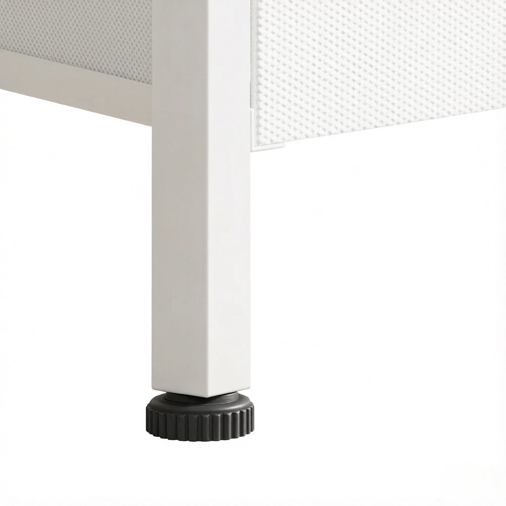 SCRIVANIA Angolare 172x100 cm con LED RGB e 2 Cassetti Bianco