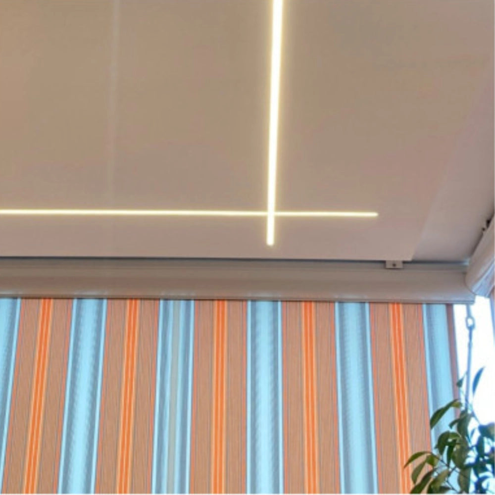Profilo a X in alluminio integrato per strisce LED nel cartongesso a scomparsa