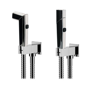 KIT DOCCETTA SHUT-OFF DOPPIA FUNZIONE QUADRA- Cromo- RERU- pezzi 1