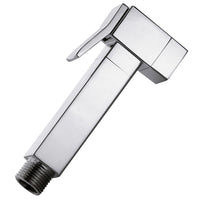 DOCCETTA A PULSANTE IN OTTONE QUADRA PER IDROSCOPINO- Nichel Spazzolato- RERU- pezzi 1