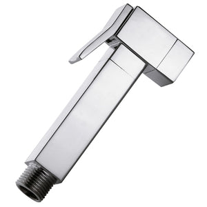 DOCCETTA A PULSANTE IN OTTONE QUADRA PER IDROSCOPINO- Nichel Spazzolato- RERU- pezzi 1