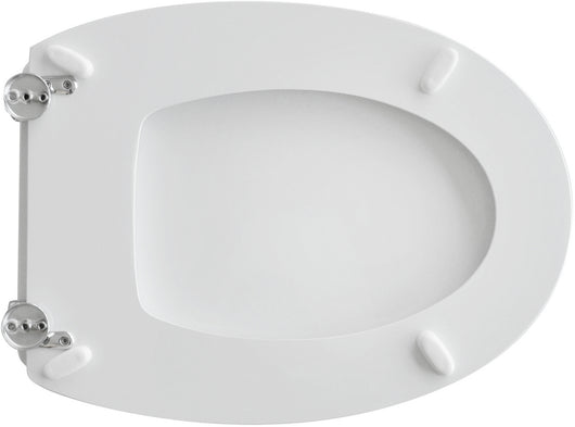 SEDILE WC PER GLOBO VASO RONDA FORMA 1- Bianco - Cerniere C espansione- CW- pezzi 1