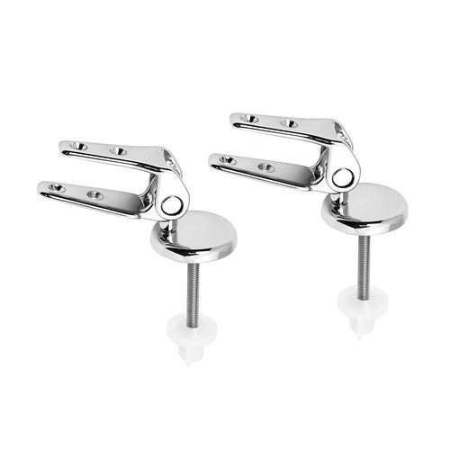 CERNIERE SOVRAPPOSTE PER COPRIWATER PASSANTI- Cromo- CW- pezzi 1