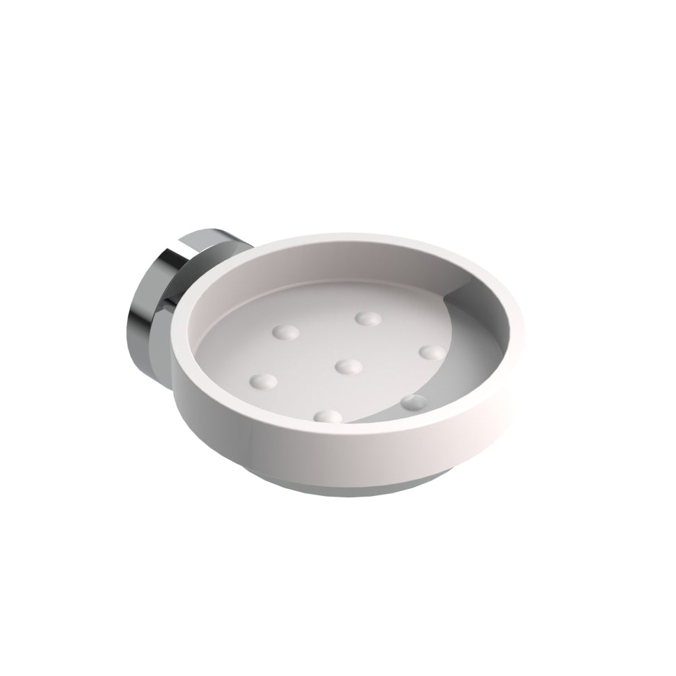 PORTA SAPONE MOD. CLASS- Spazzolato cm 10 x h.5 x 11,8- METAF- pezzi 1