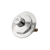 PULSANTE BATTERIA STANDARD CROMATO S/TUBO RAME COMPLETO DI BORCHIA- Cromo- RIZZO- pezzi 1