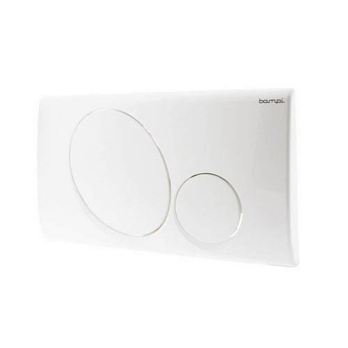 PLACCA 2 PULSANTI MOD. VEGA- Bianca- BAMPI- pezzi 1