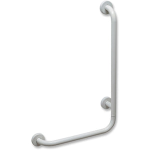 CORRIMANO ANGOLARE CON MONTANTE A DESTRA- cm. 35 x 65 dx Acciaio Inox- DH- pezzi 1