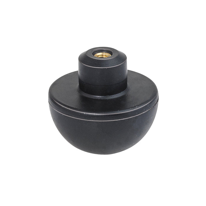 MINISFERA IN GOMMA NERA NR C/FIL.  M4- Diam. Est. mm. 36- G.M.P- pezzi 1