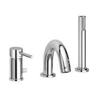 MISCELATORE BORDO VASCA CON DEVIATORE E BOCCA EROGAZIONE STICK- Cromo- PAFFO- pezzi 1