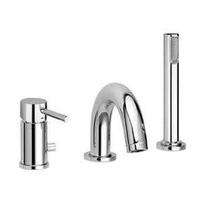 MISCELATORE BORDO VASCA CON DEVIATORE E BOCCA EROGAZIONE STICK- Cromo- PAFFO- pezzi 1