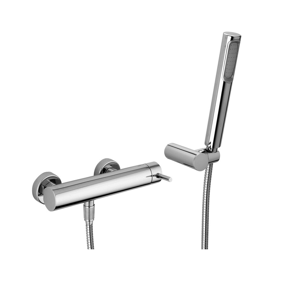 MISCELATORE DOCCIA ESTERNO CON SUPPORTO SNODATO STICK- Cromo- PAFFO- pezzi 1