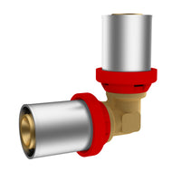 RACCORDO A PRESSARE IKARO CURVO DOPPIO- Diam. 26 -CONF- IKARO- pezzi 1