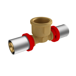 RACCORDO A PRESSARE IKARO A T  FEMMINA- 3/4 x 32 -CONF- IKARO- pezzi 1