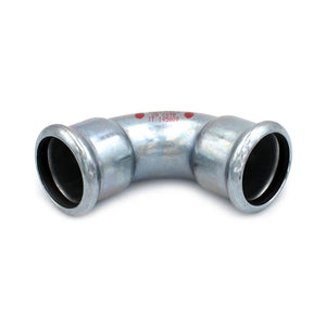 CURVA 90Â° FF A PRESSARE IN ACCIAIO CARBONIO STEEL PRES- Diam. 28- R.M.- pezzi 1